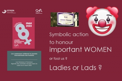 Symbolic action for International women&#039;s day